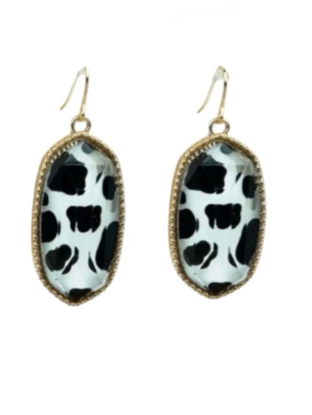 No. 3 Lorelei Black Cow Earrings (NWT)